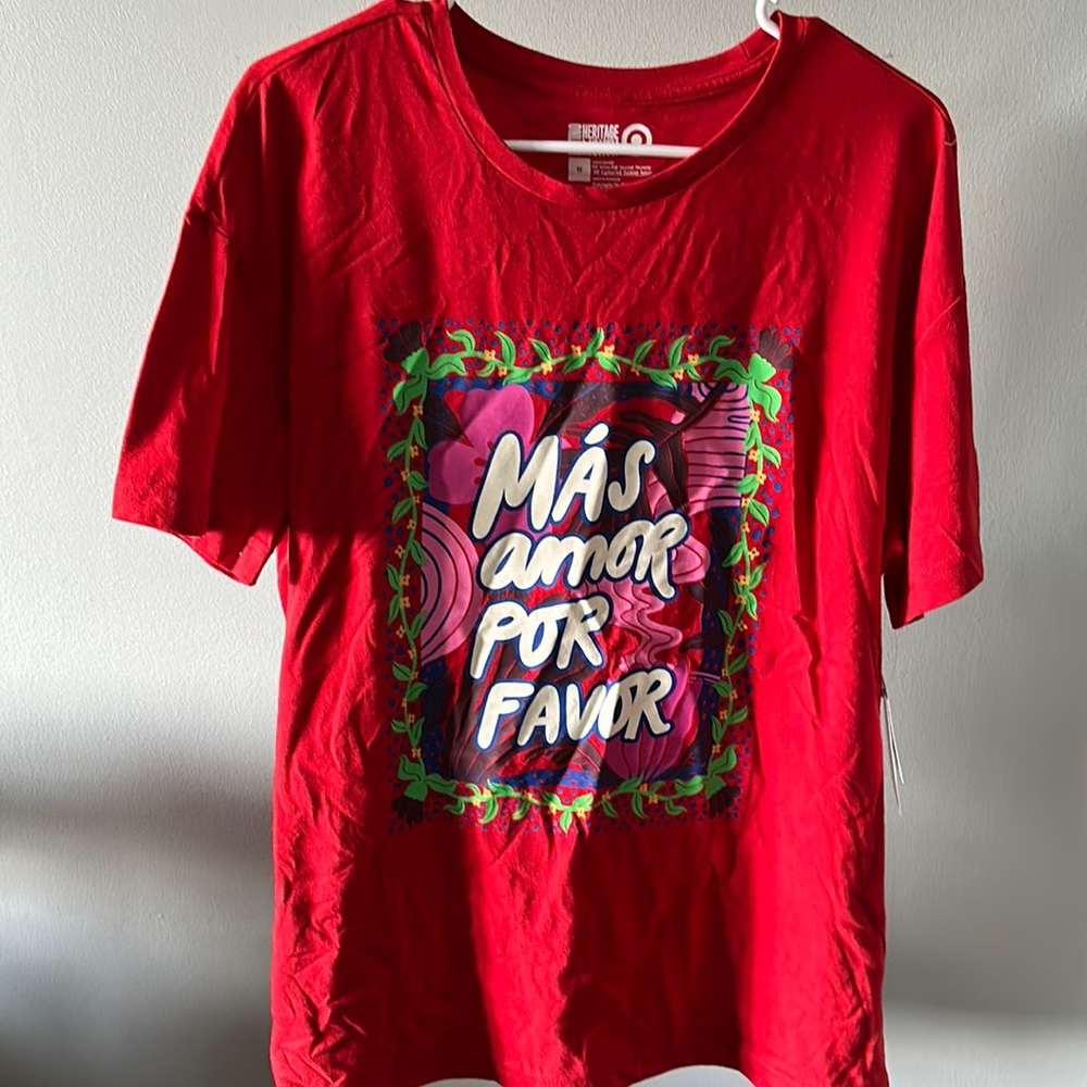 NWT- Latino Heritage Month- Mas Amor Por Favor (More Love Please)- multiple size